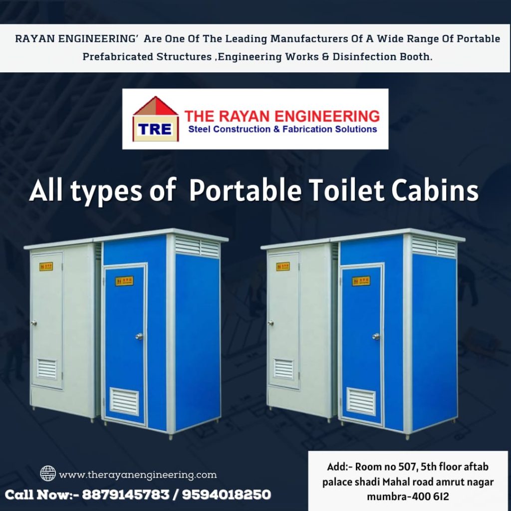 Portable Toilet Cabins Manufacturer in Dadar | The Rayan Engineering