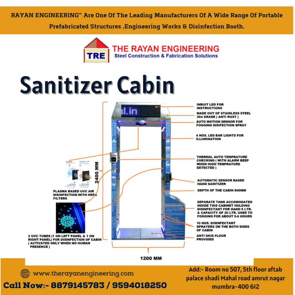 Sanitizer Cabin Manufacturer in Mumbai | The Rayan Engineering
